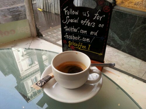Get Coffee, 3 Fleet Street, WC2 (end of Strand, opposite High&nbsp;Courts)